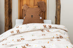 Juego de cama - Algodón estampado - Pompón