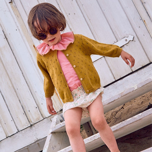 Victoire Tricot Pesto Cardigan - Baby