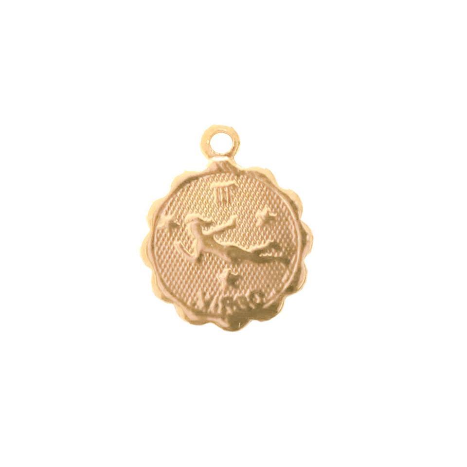 Fine Gold Astro Medal - Virgo