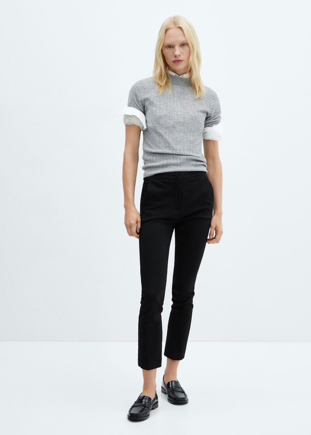Skinny Crop Pants - Black
