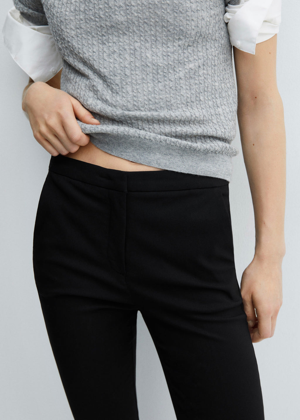 Skinny Crop Pants - Black