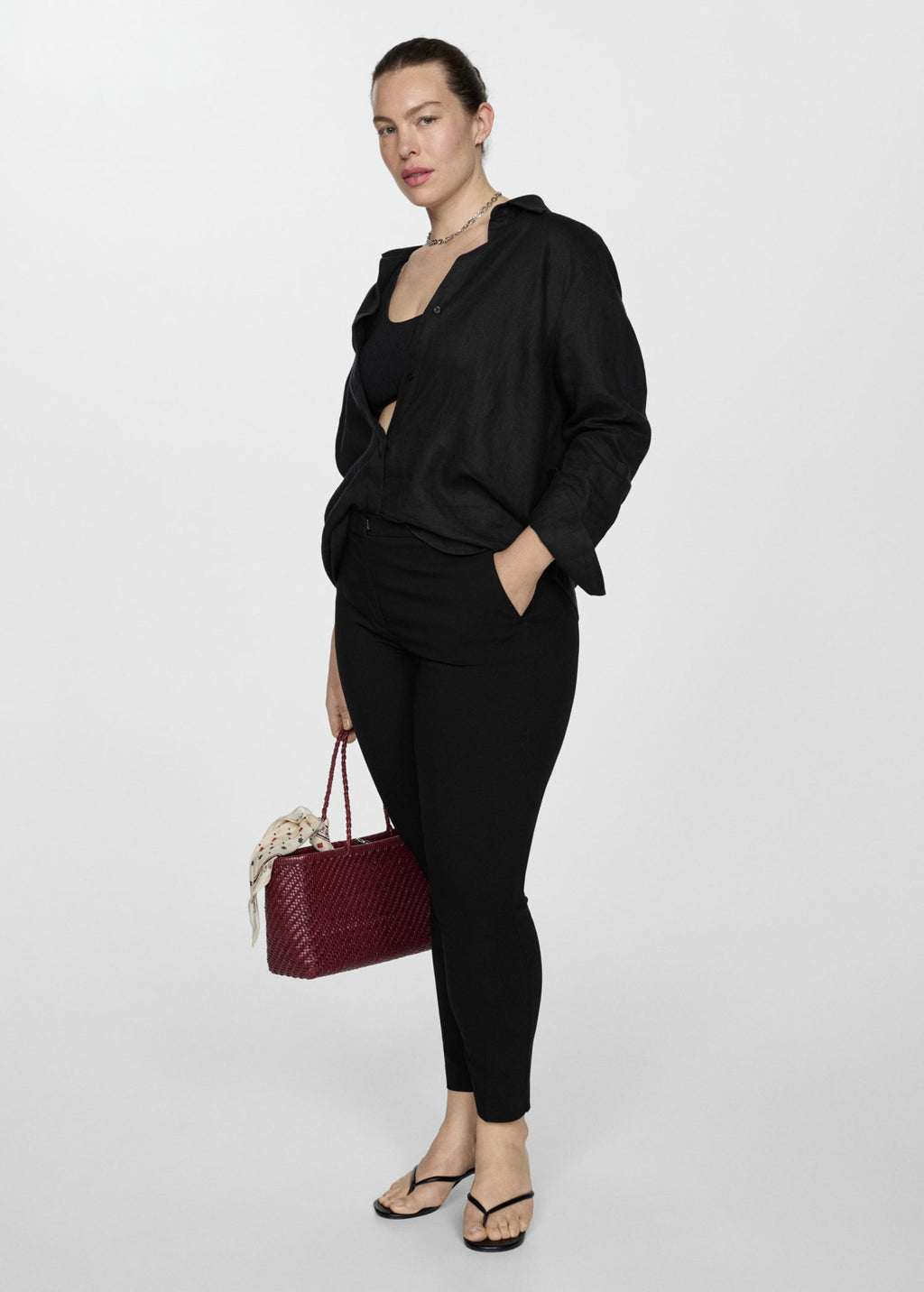 Skinny Crop Pants - Black