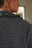 Gilet Paco Col Froufrou Anthracite