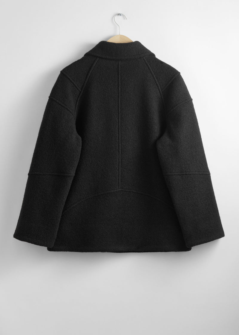 Jacket St Jodie Wool Biker Jkt - Black - Women