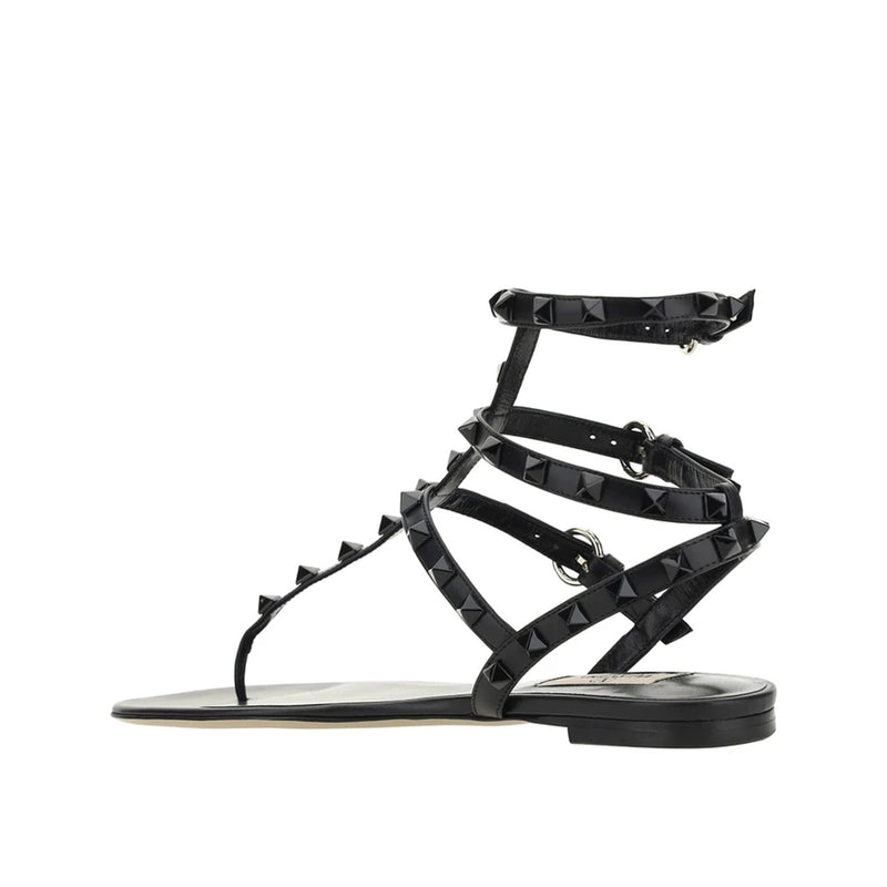 Sandales - Valentino Garavani Rockstud Flip-Flop - Black
