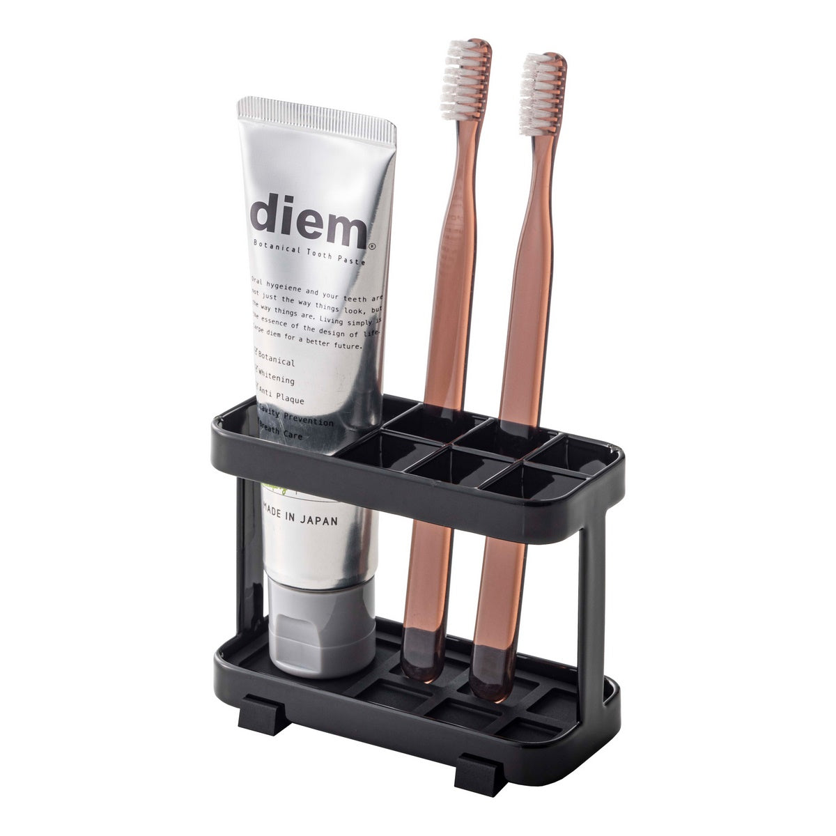 Soporte para cepillos de dientes - Tower - Negro