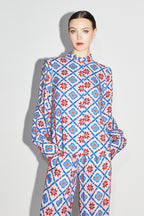 La Chemise Darline Léo Géo Blue