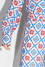 La Chemise Darline Léo Géo Blue