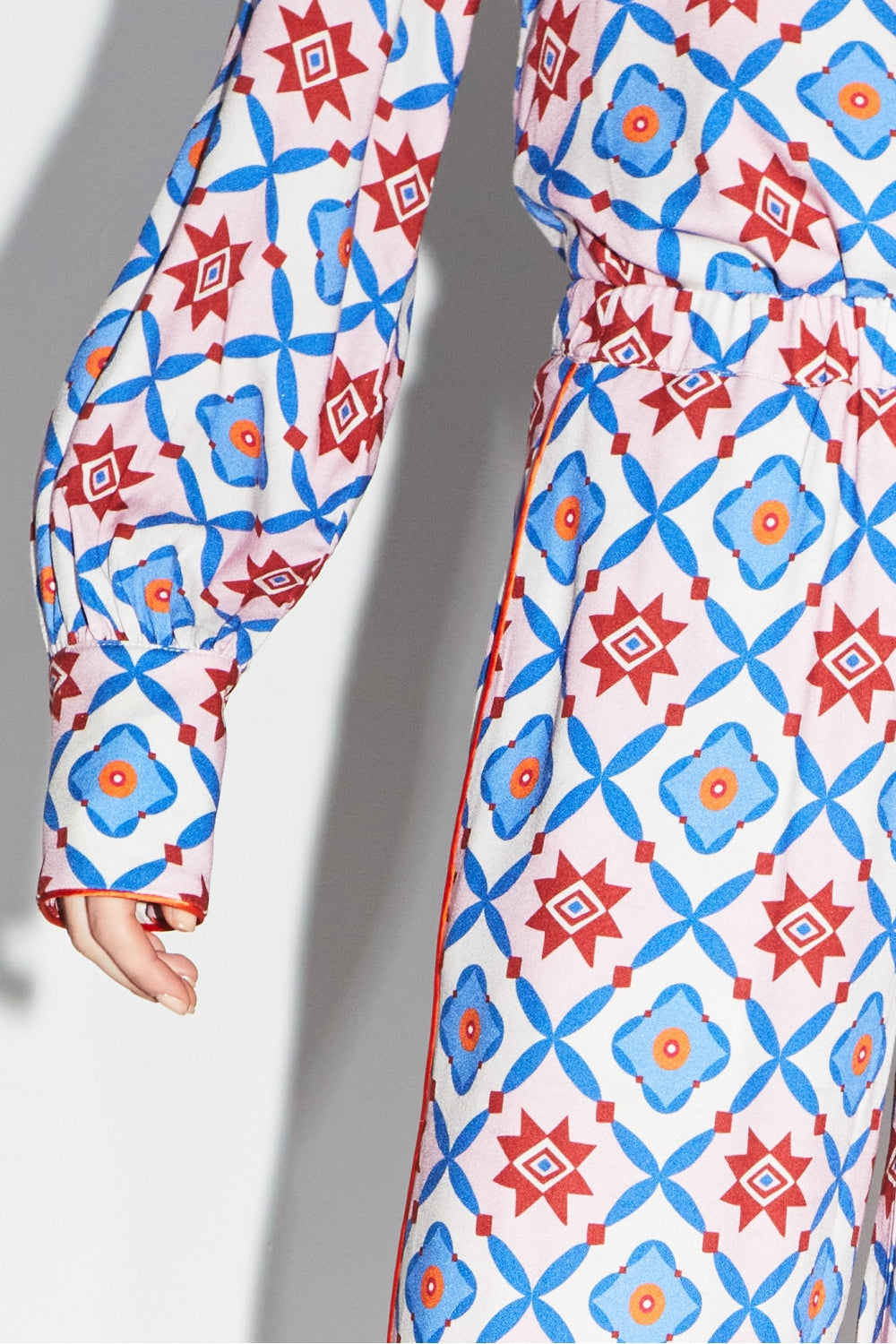 La Chemise Darline Léo Géo Blue