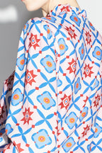 La Chemise Darline Léo Géo Blue