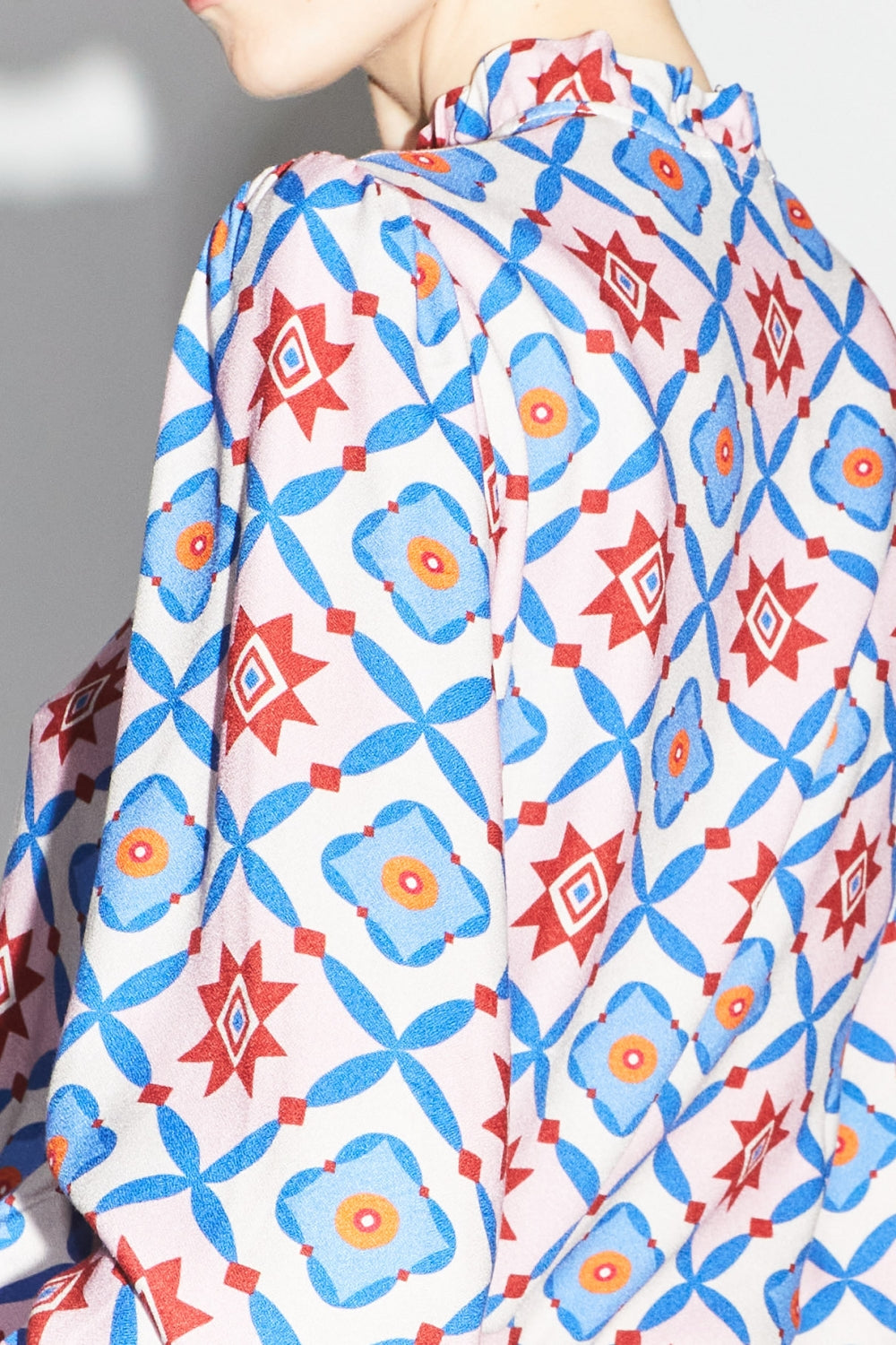 La Chemise Darline Léo Géo Blue