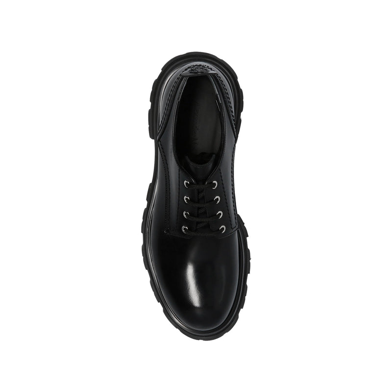 Derbies - Alexander Mcqueen Leather Lace-Up - Black