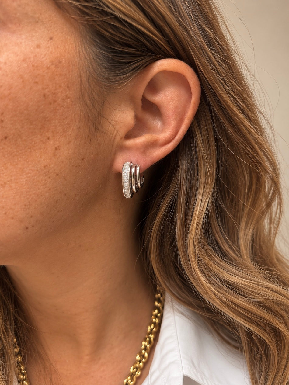 Boucles D'Oreilles Sacia - Dore Ou Argent