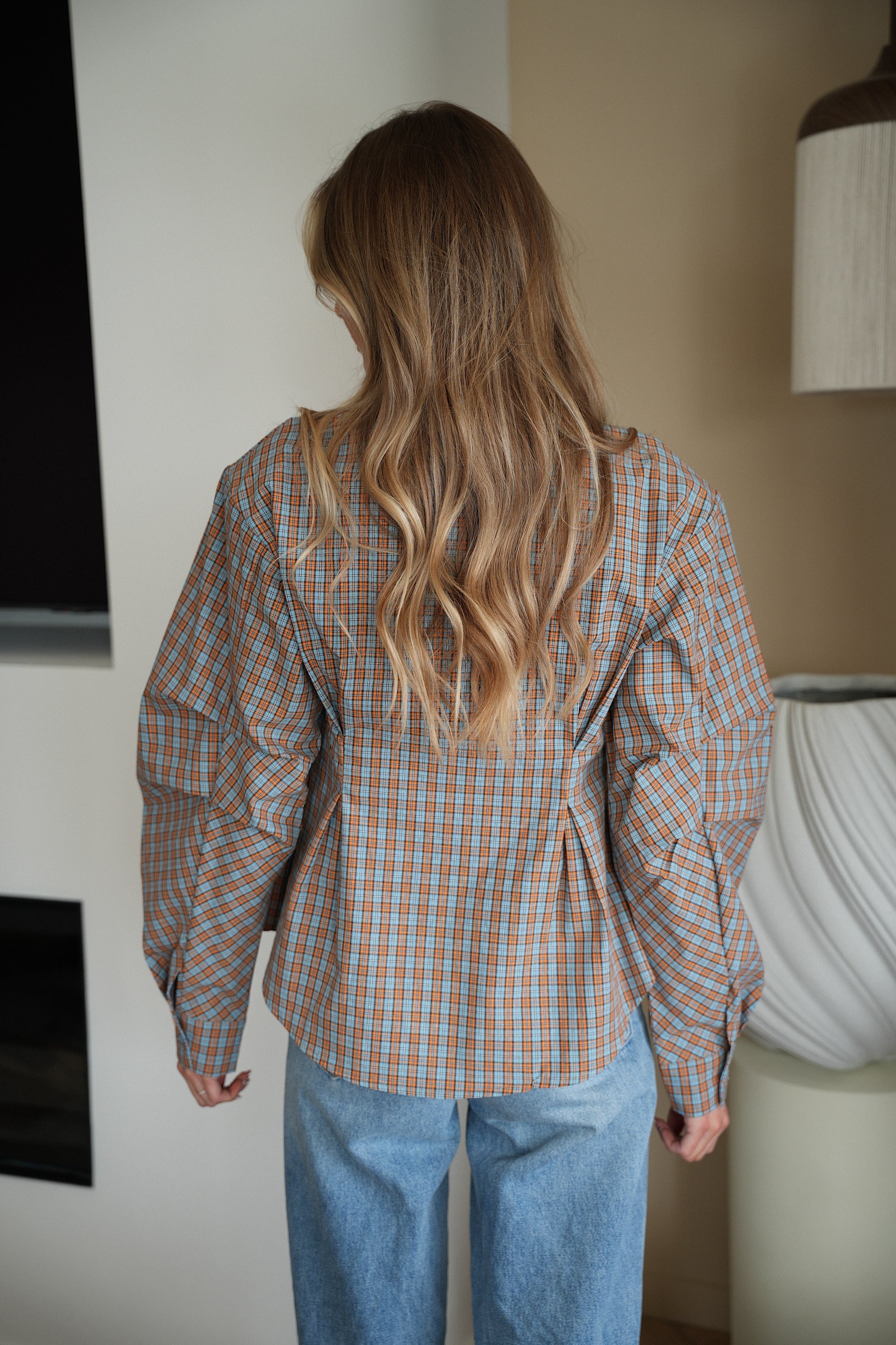 Pola Azul - Camisa Cuadros