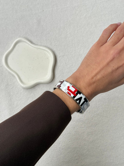 Bracelet Large Hermès - Jonc Émaillé Multicolore