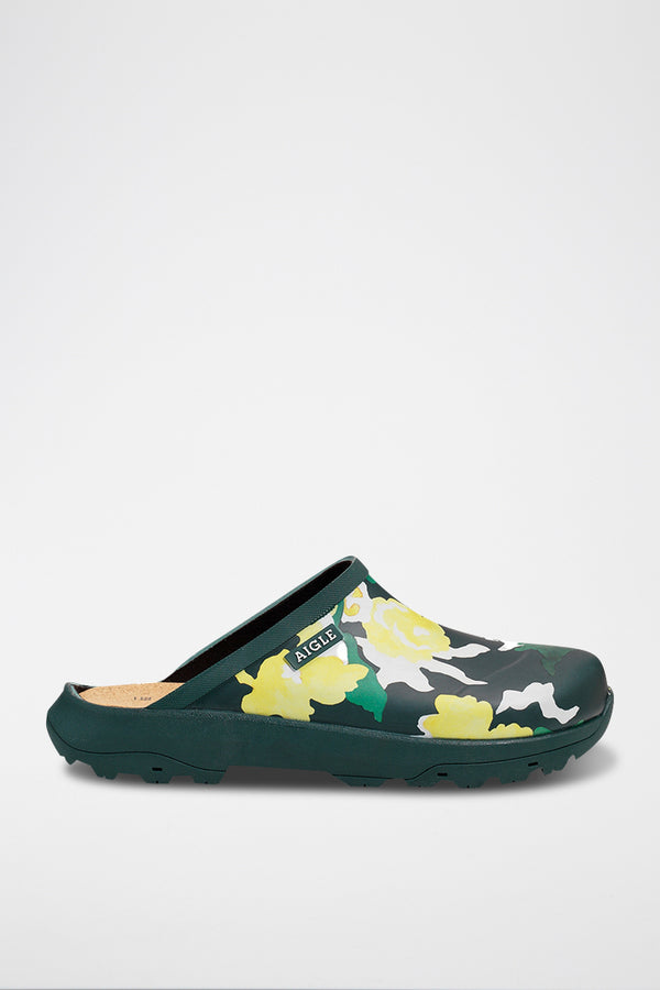 Zuecos Corlay Print - Estampado floral acuático - Mujer