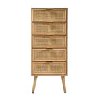 Miya - Chiffonnier 5 Tiroirs - Rotin Naturel
