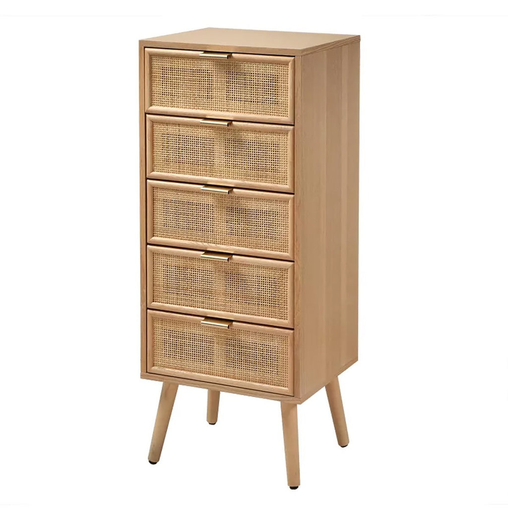 Miya - Chiffonnier 5 Tiroirs - Rotin Naturel