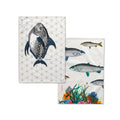 Strofinaccio (Set da 2) Fish - Multicolore