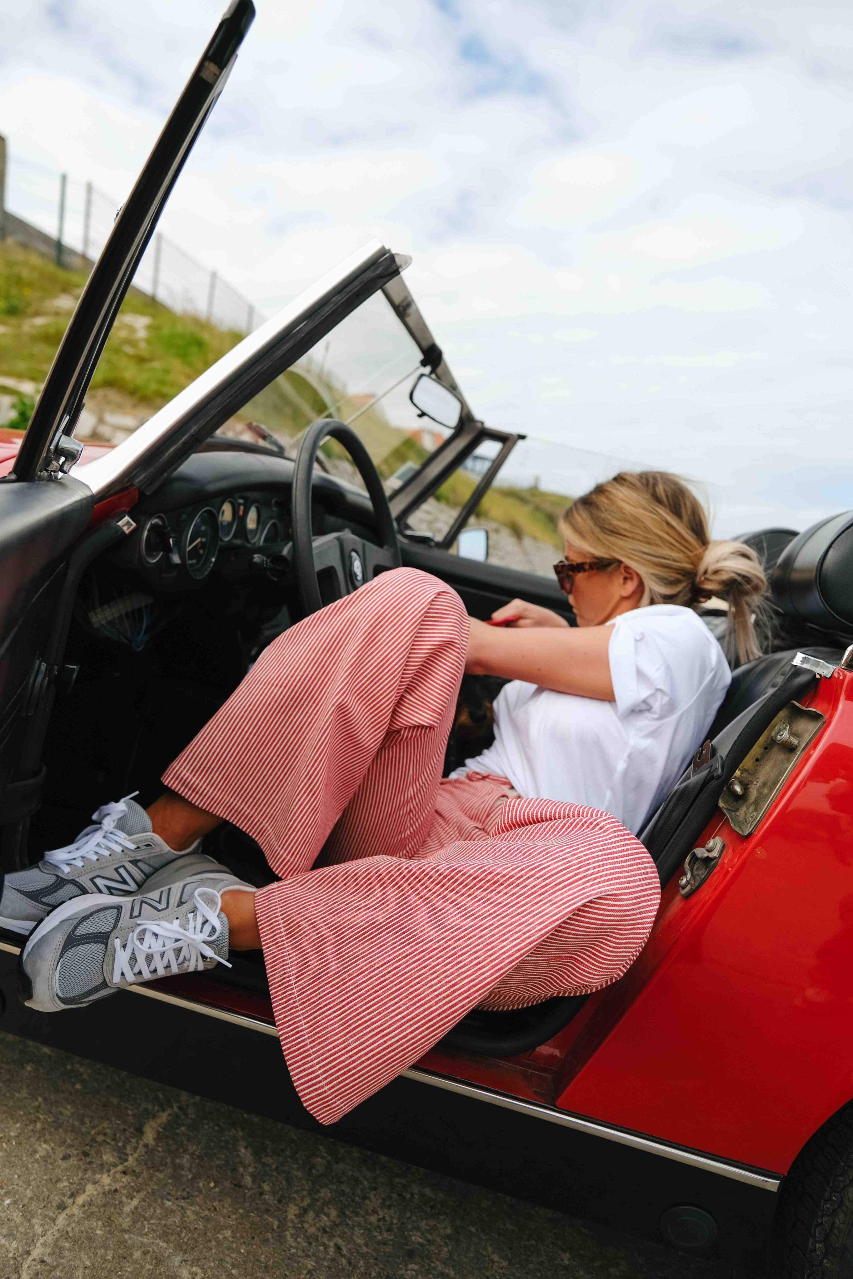Victor Red Stripe Pants