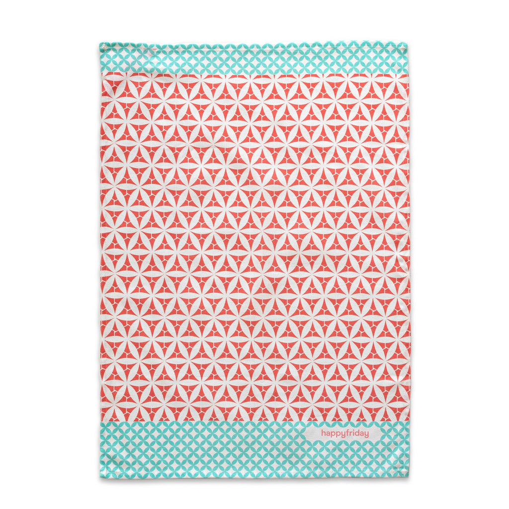 Floral Branch Tea Towel (Pack of 2) - Multicoloured