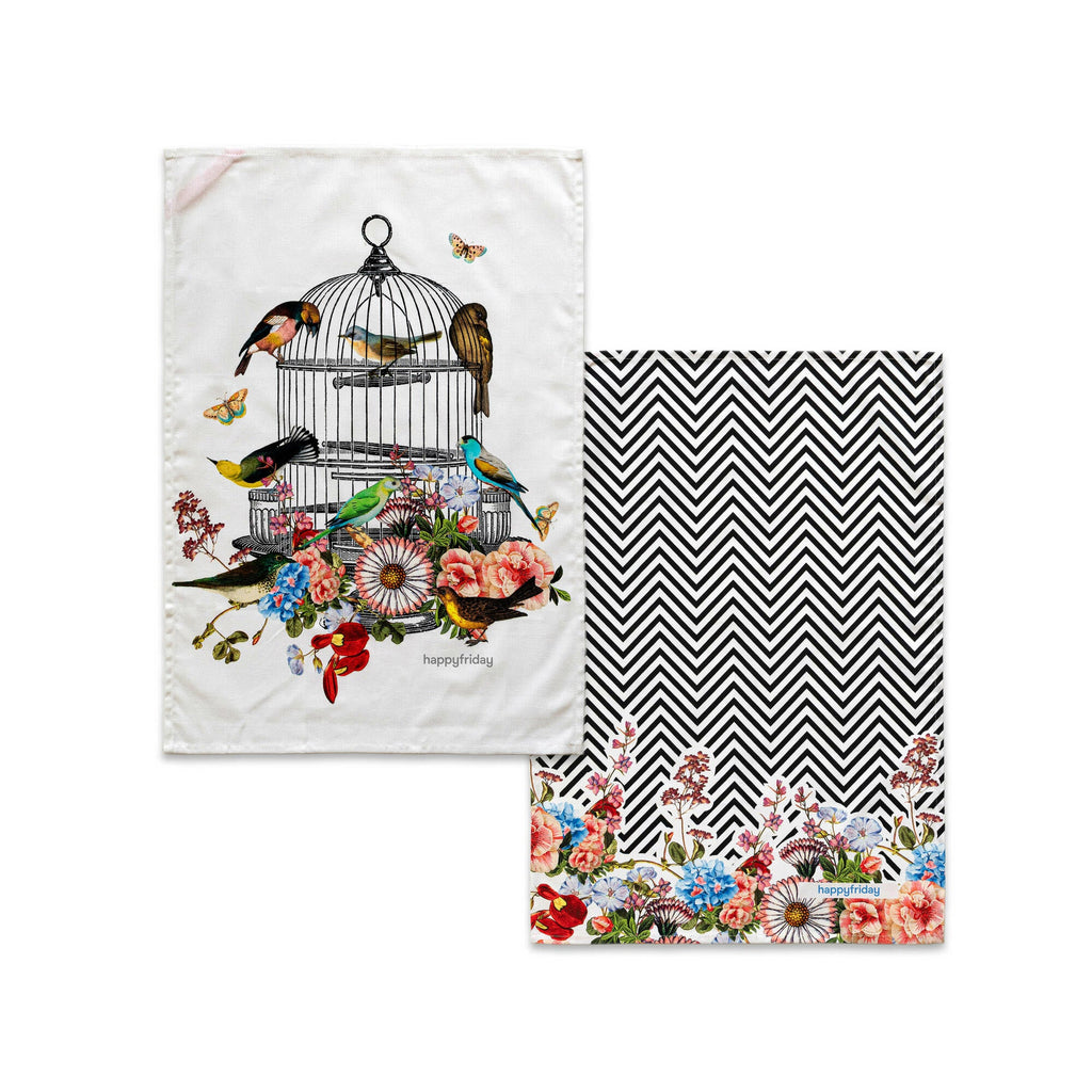 Strofinaccio (2 Pezzi) Hanging Garden - Multicolore