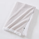 Fouta Avec Franges - Coton Tissé Teint + Éponge - Naël - Corail