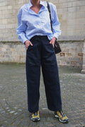 Pantalones Louis Barrel Azul Marino