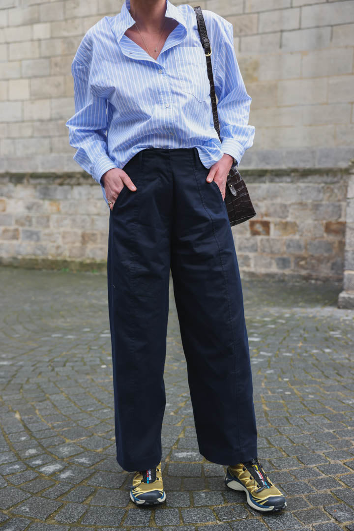 Pantalones Louis Barrel Azul Marino