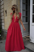 Lucy Long Dress - Red