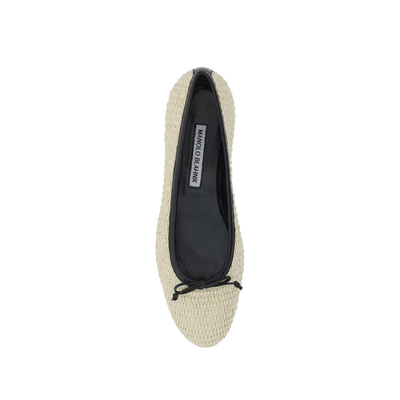 Ballerines Manolo Blahnik Veralli 010 - Femme - Beige