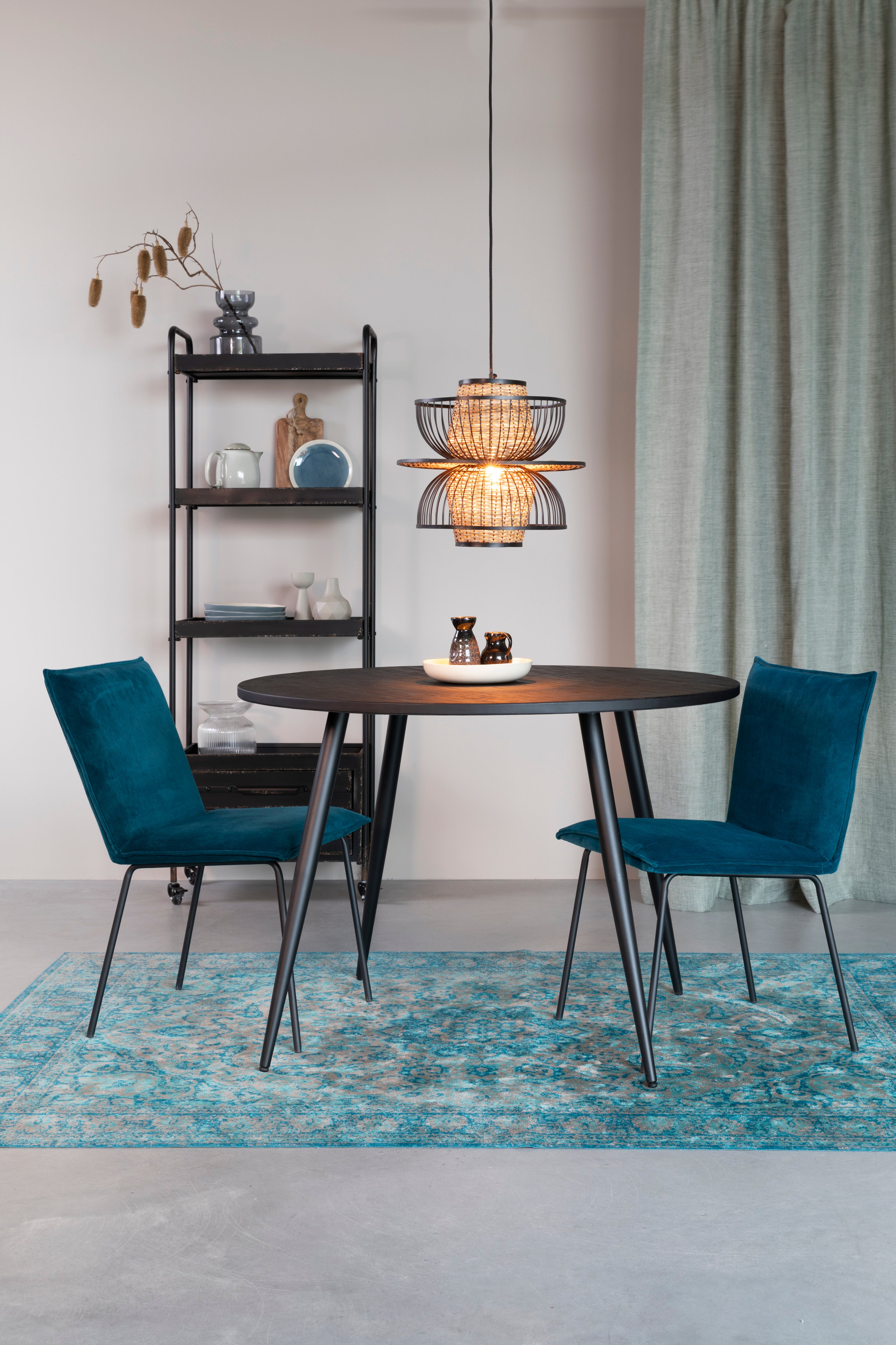 Carmen L - Pendant Lamp - Metal - Black