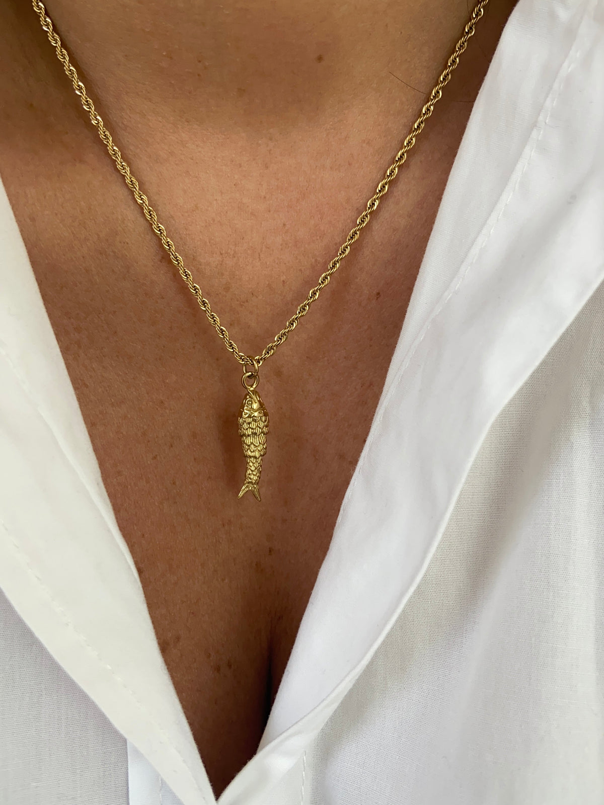 Collier Petit Poisson - Doré Ou Argent
