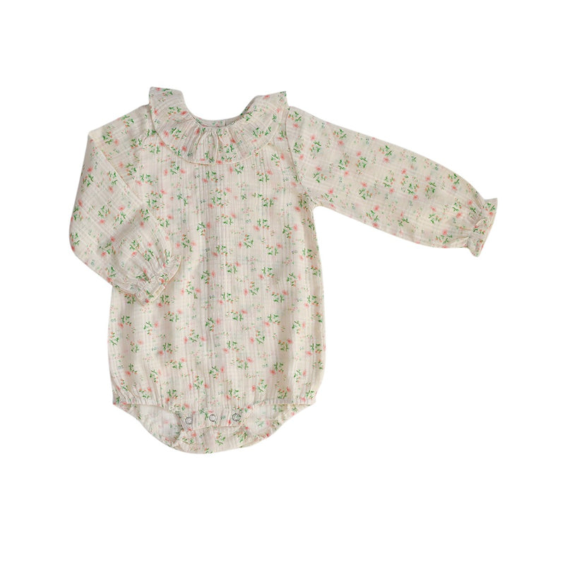 Castille Cotton floral print romper - Baby