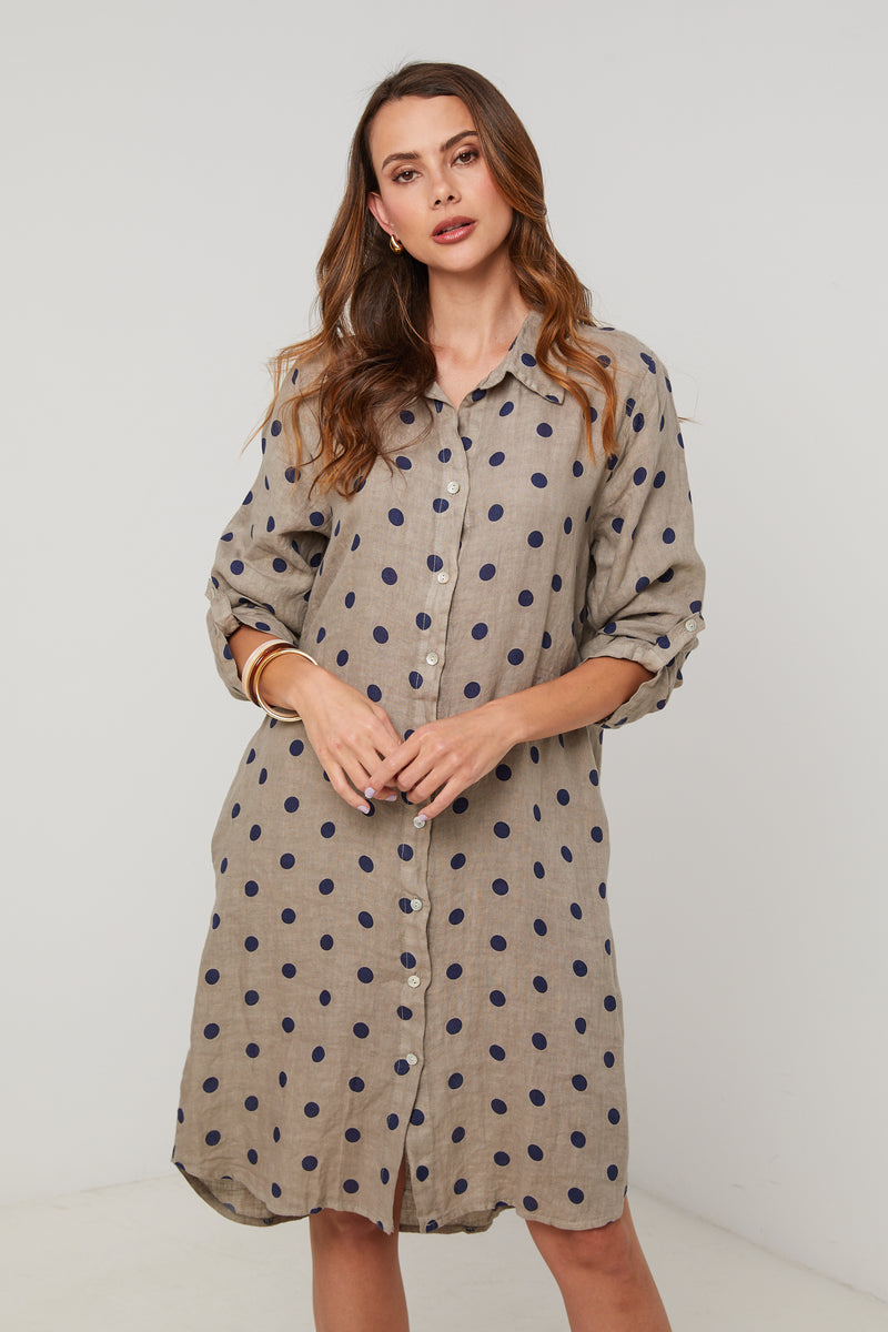 Vestido - Taupe - Mujer