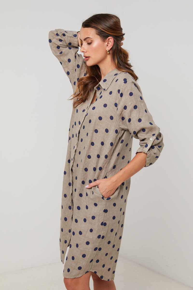 Vestido - Taupe - Mujer