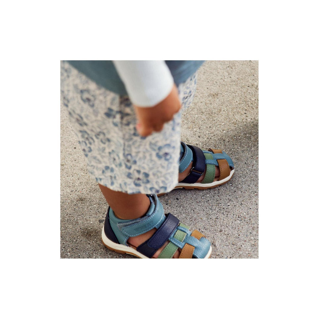 Shorts Max - Aqua Hawaii Flowers - Jungen