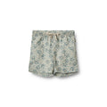 Shorts Max - Aqua Hawaii Flowers - Jungen