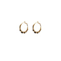 Iancura Slim Hoop Earrings - Black
