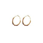 Pendientes Aros Iancura - Ciruela