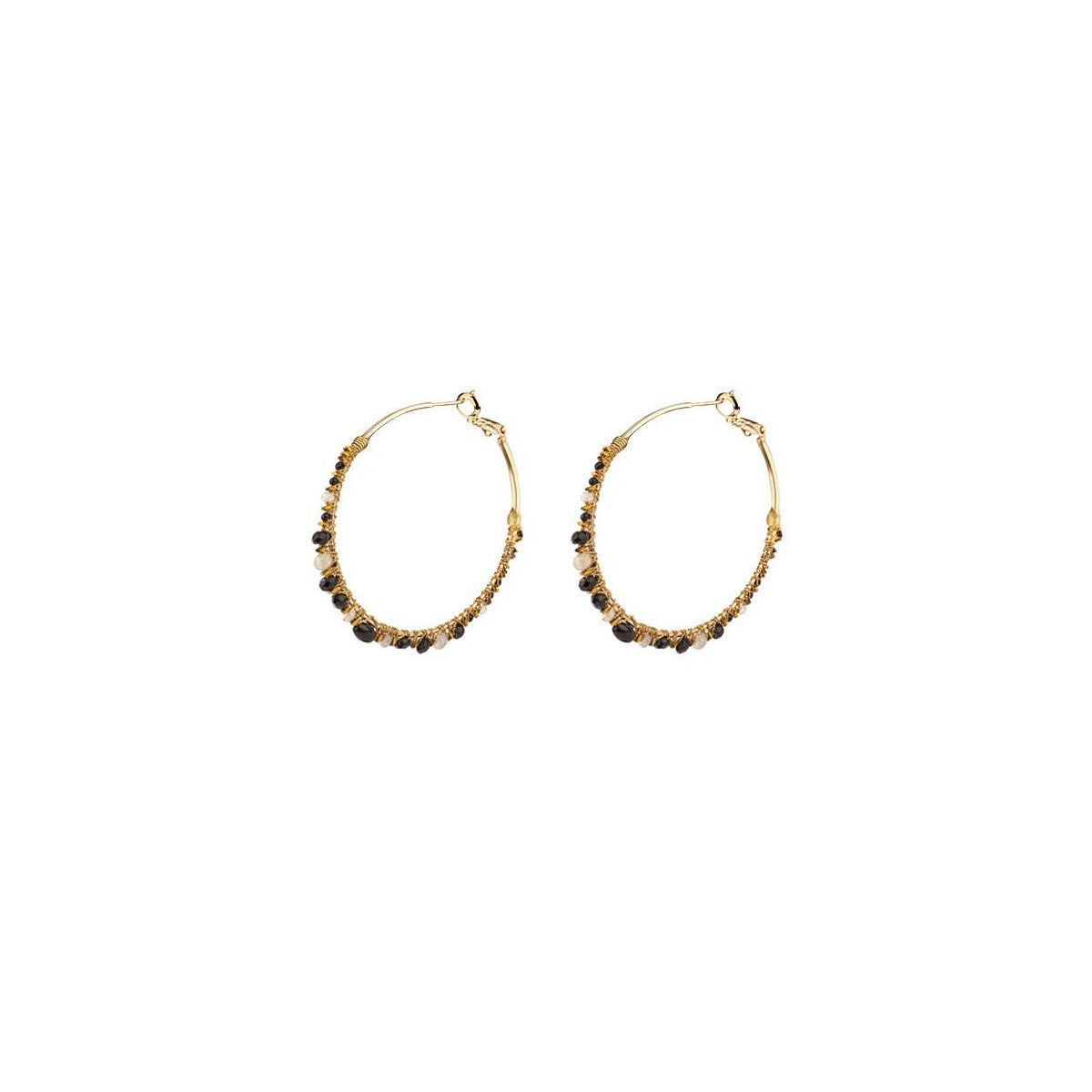 Iancura Hoop Earrings - Black