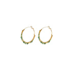 Iancura Hoop Earrings - Green