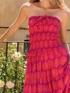 Vestido de lino naranja Casiopea
