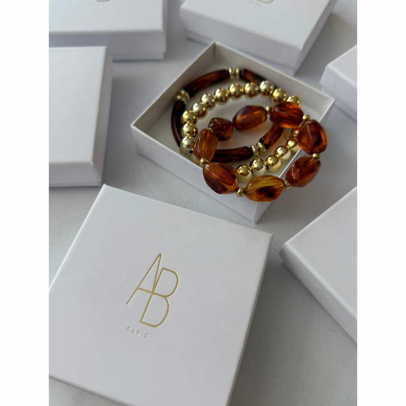 Trio De Bracelet - Ambre