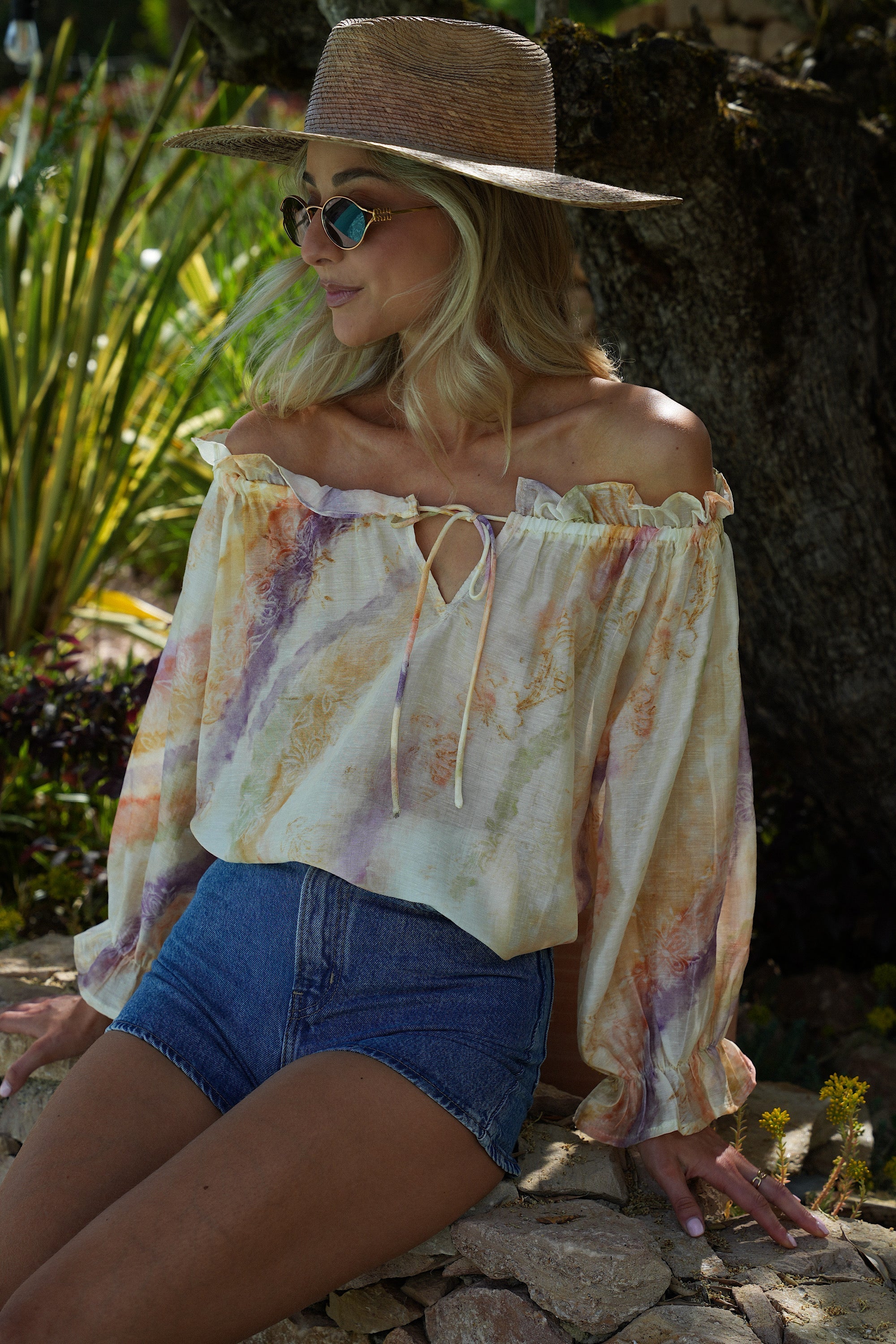 Blouse Col Bardot Angella - Pastel