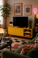 Mirko Tv Stand 113 Cm - Yellow