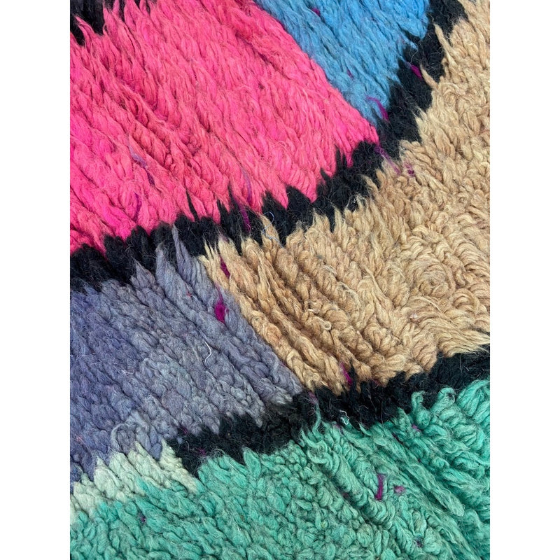 Tapis Berbère Marocain Boujaad - Multicolore