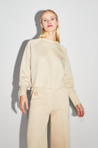 Sudadera The Sofia Jersey Lurex Beige