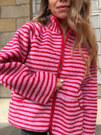 Veste polaire rayée Carmen