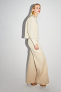 Le Pantalon Neil En Jersey Lurex Beige